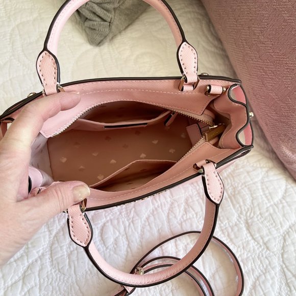 Kate Spade pale pink leather satchel/crossbody purse - Picture 12 of 12